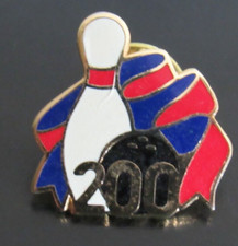 Vintage 200 Club Bowling Award Lapel Hat Pin version 2