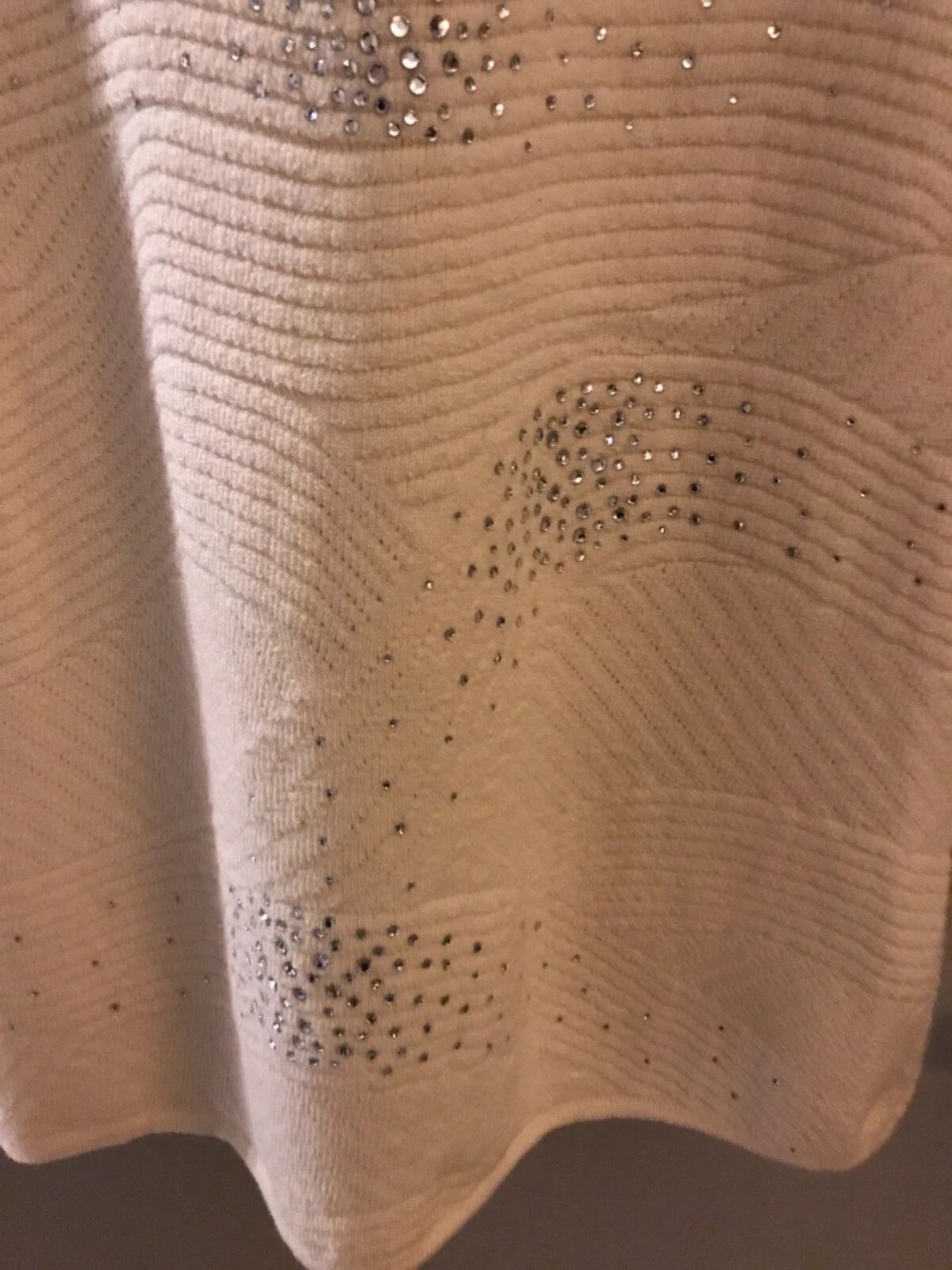 OFF WHITE Abito donna in maglia Gai Mattiolo bianco sporco taglia S