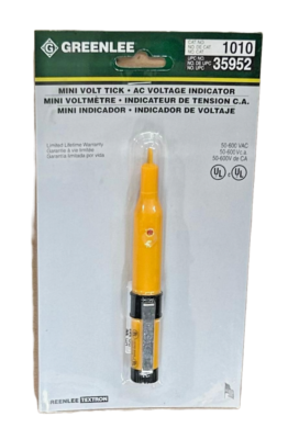 Greenlee 1010 Mini Volt Tick AC Voltage Indicator 50-600V w