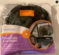 Dreambaby Insta-Cling Static Car Window Shades - UPF 50 Sun Protection