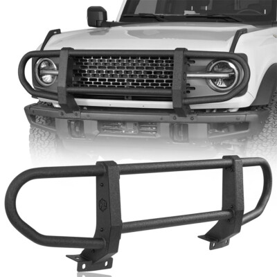 Heavy Duty Front Grille Brush Guard Protector Push Bar For 2021-2026 Ford Bronco