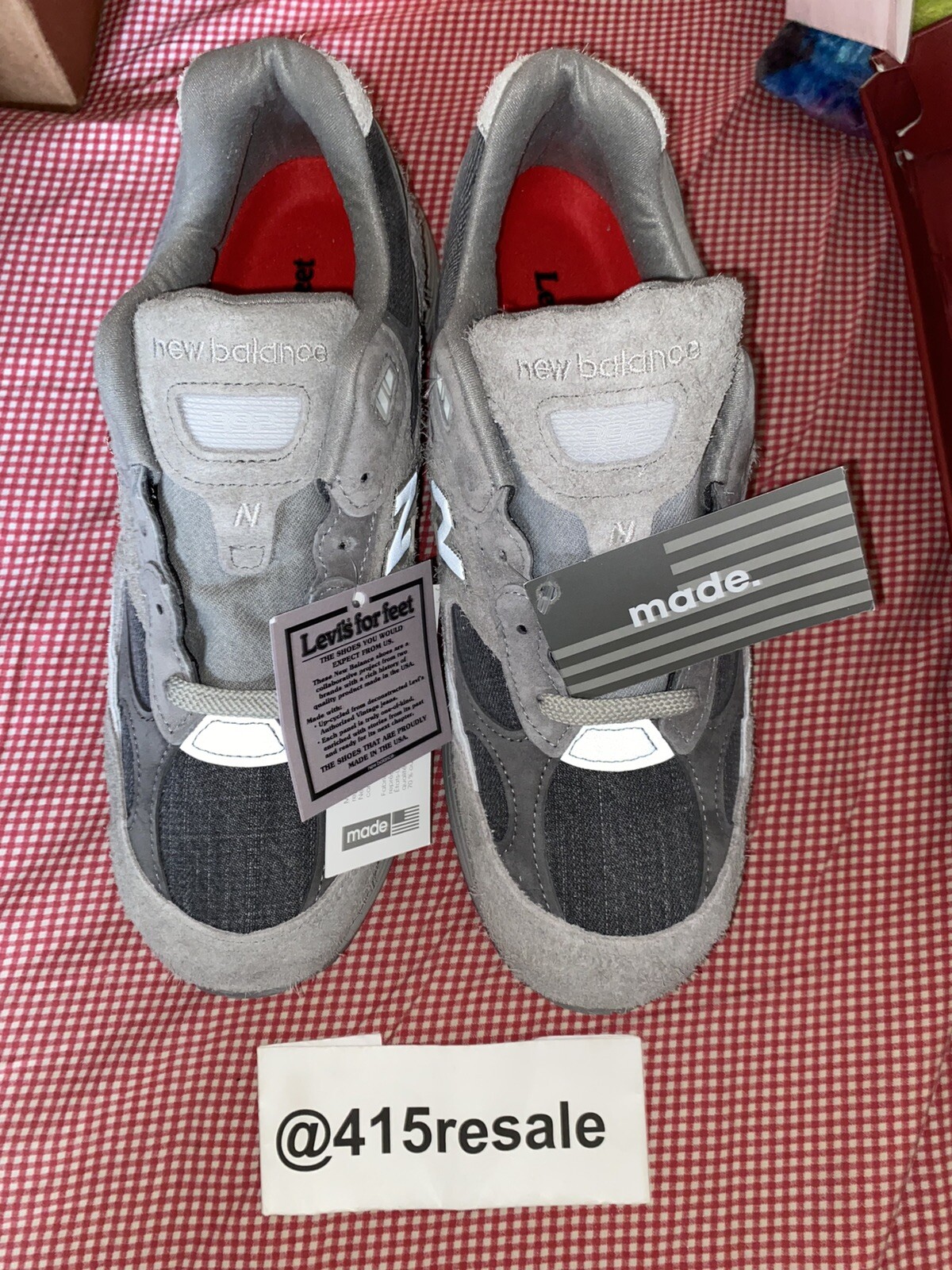 New Balance 992 x Levi's Gray size 10 made in USA image 5