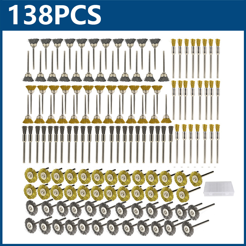 12 Stück Drahtbürsten Set - Messingbürsten Für Rostentfernung