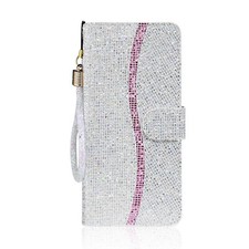 For Xiaomi Note 11 11T Bling Shockproof PU Leather Flip Wallet Case Phone Cover