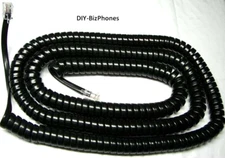 Black 25Ft Long Handset Cord for Xblue Phone X16 XB1670 2020 45PEKT X-blue Curly