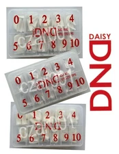 DND Natural, Natural or Clear Sillito -Nail Tips SIZE 0-10 (550 pcs) -You Choose