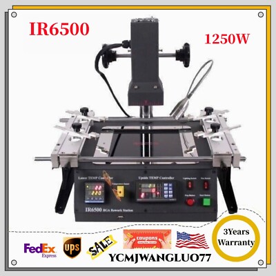 IR6500 BGA Reballing Machine Rework Station Infrared Solder Welder System 1250W