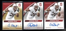 2015 PANINI STANFORD CARDINAL ANDRUS PEAT RC AUTO GOLD 25/25 SILVER 58/99 VEGAS