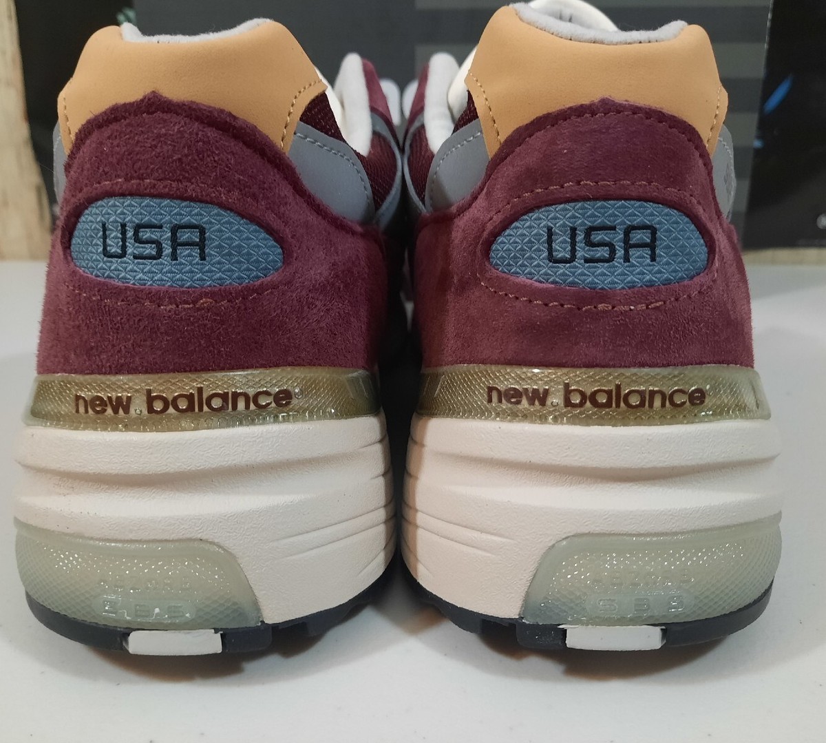 New Balance 992 Burgundy M992CA Sz 12 | eBay