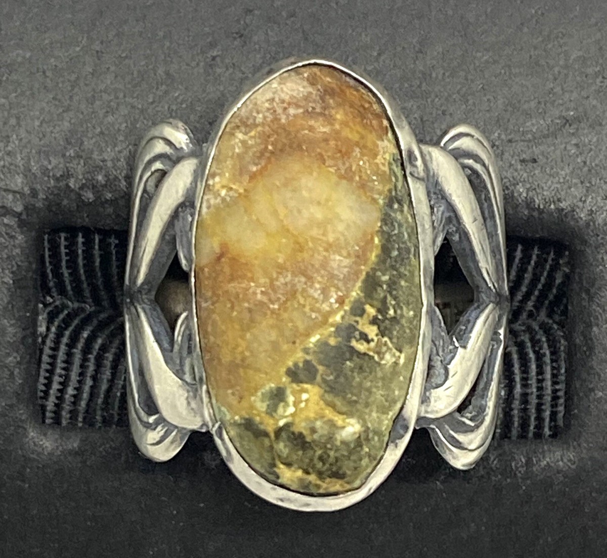 nativesons roy stone exp 美品 Vintage Navajo Sterling Silver Roystone Turquoise Ring Size5