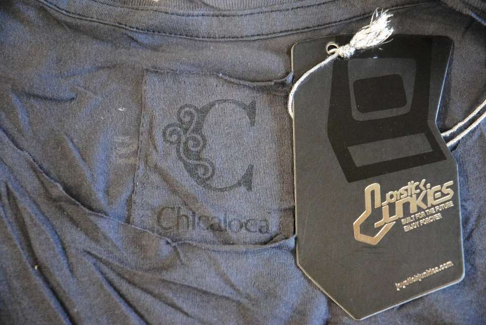 JOYSTICK JUNKIES SKULL HEAP DRESS LADIES SKINNY T SHIRT NEW OFFICIAL RARE - Image 3 of 4