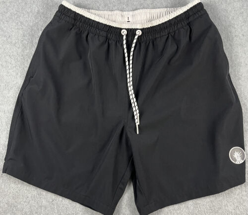 Chubbies Swim Trunks Men's M Black 7" Inseam Pockets Mesh Lined Summer Beach Fun