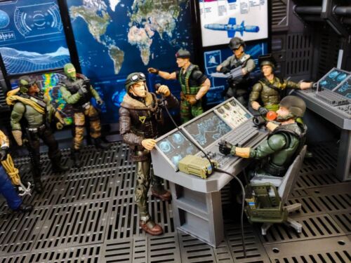 Custom 1:12 Scale Mission Control Room Diorama Prop Accessory for 6" GI JOE Figs - Picture 4 of 15