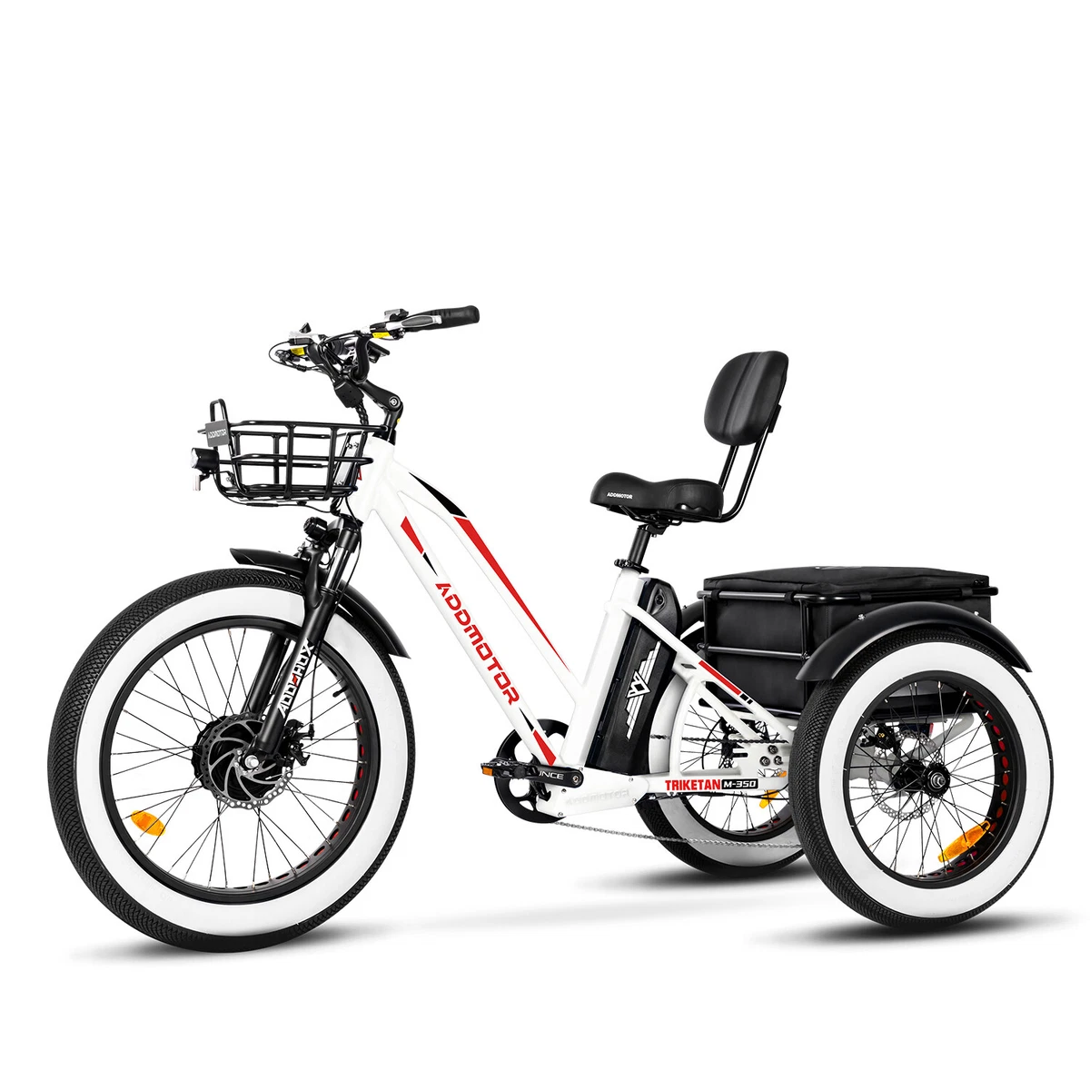 Addmotor 24 Electric Tricycle 750W 20AH 48V Fat Tire 3 Wheel