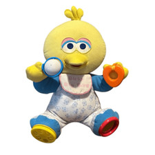 Vintage BUSY 15" BIG BIRD Baby Activity Center Plush Sesame Street PlaySkool