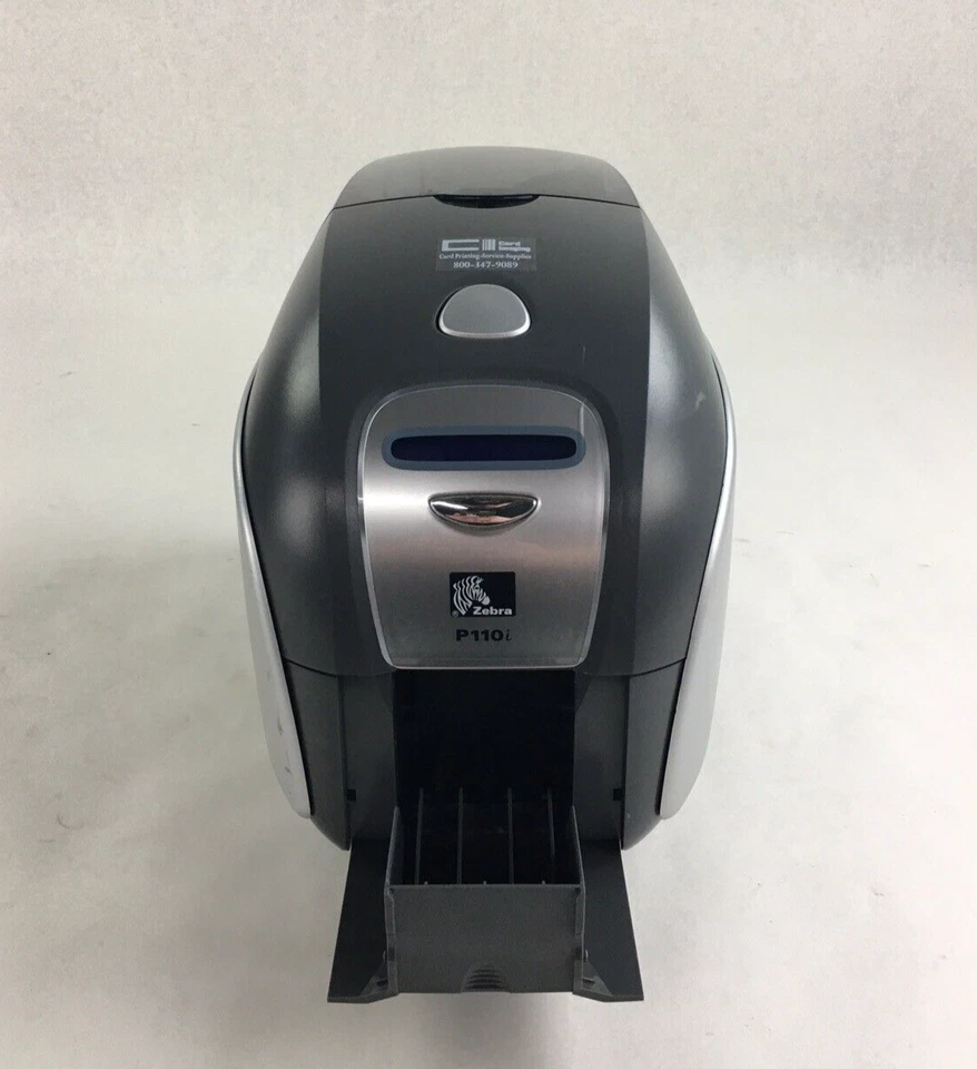 Zebra P110i Thermal Single-Sided Direct Card Printer Needs Printhead Tested - Image 3 of 4