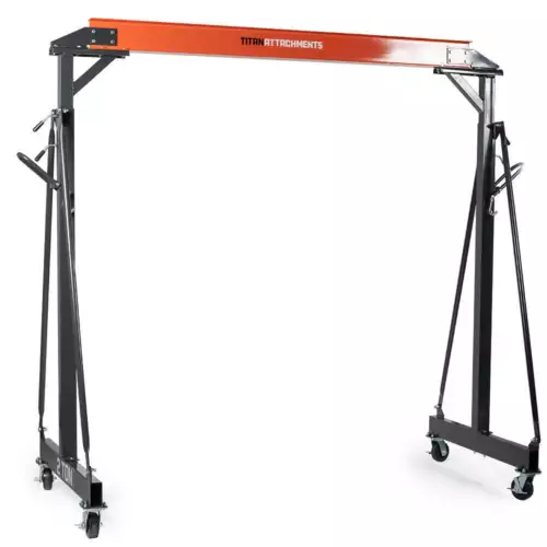 Titan Attachments Adjustable Gantry Crane, 2 Ton Capacity, Shop Lift Hoist