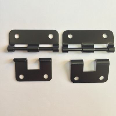 2 Pcs Black Take Apart Hinges 2 1/4 '' (57mm) For ATA Flight Case, Guitar, D.J. 