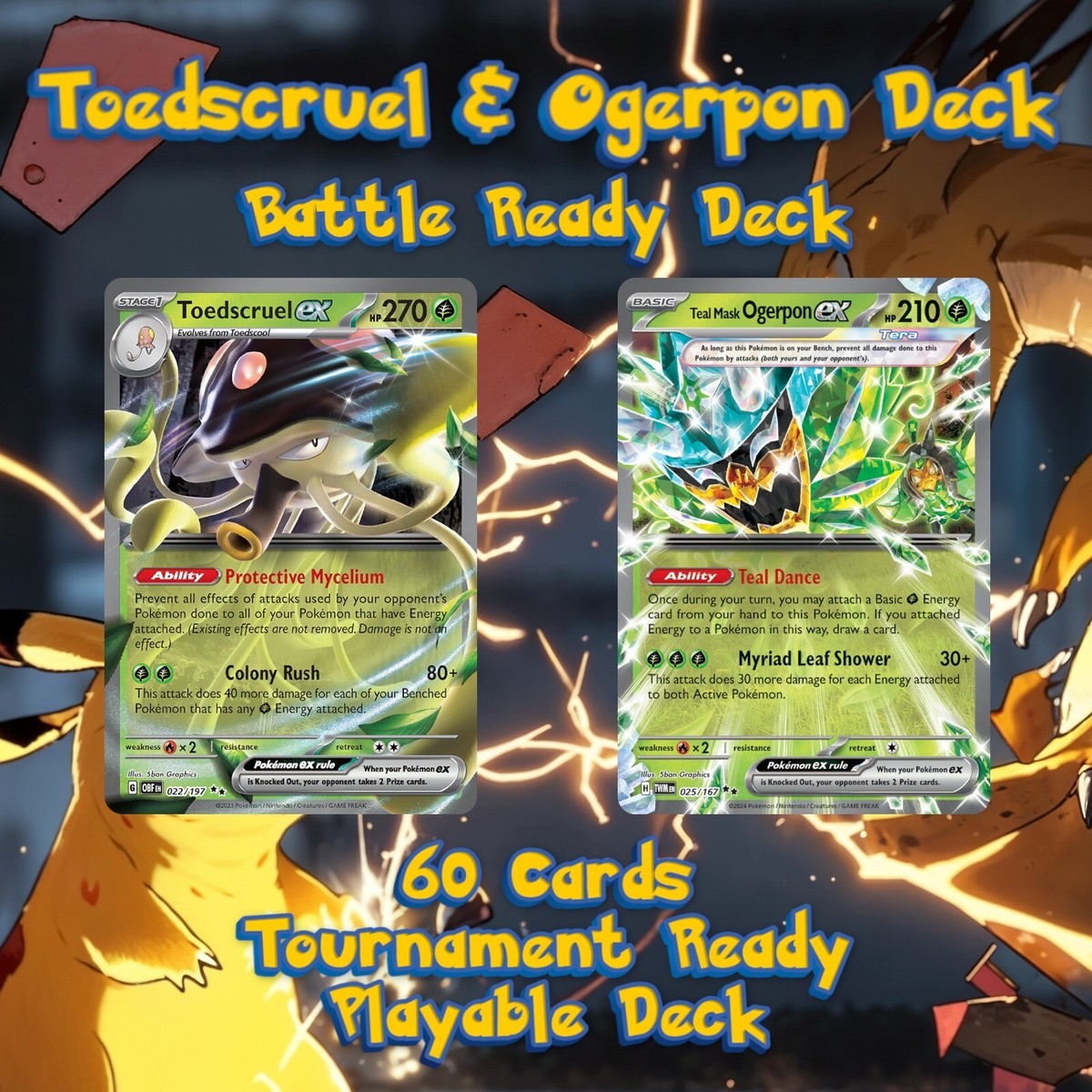 Toedscruel Ogerpon TCG Deck | Competitive Tournament Ready | Pokemon Meta Decks Toedscruel Ogerpon TCG Deck | Competitive Tournament Ready | Pokemon Meta Decks