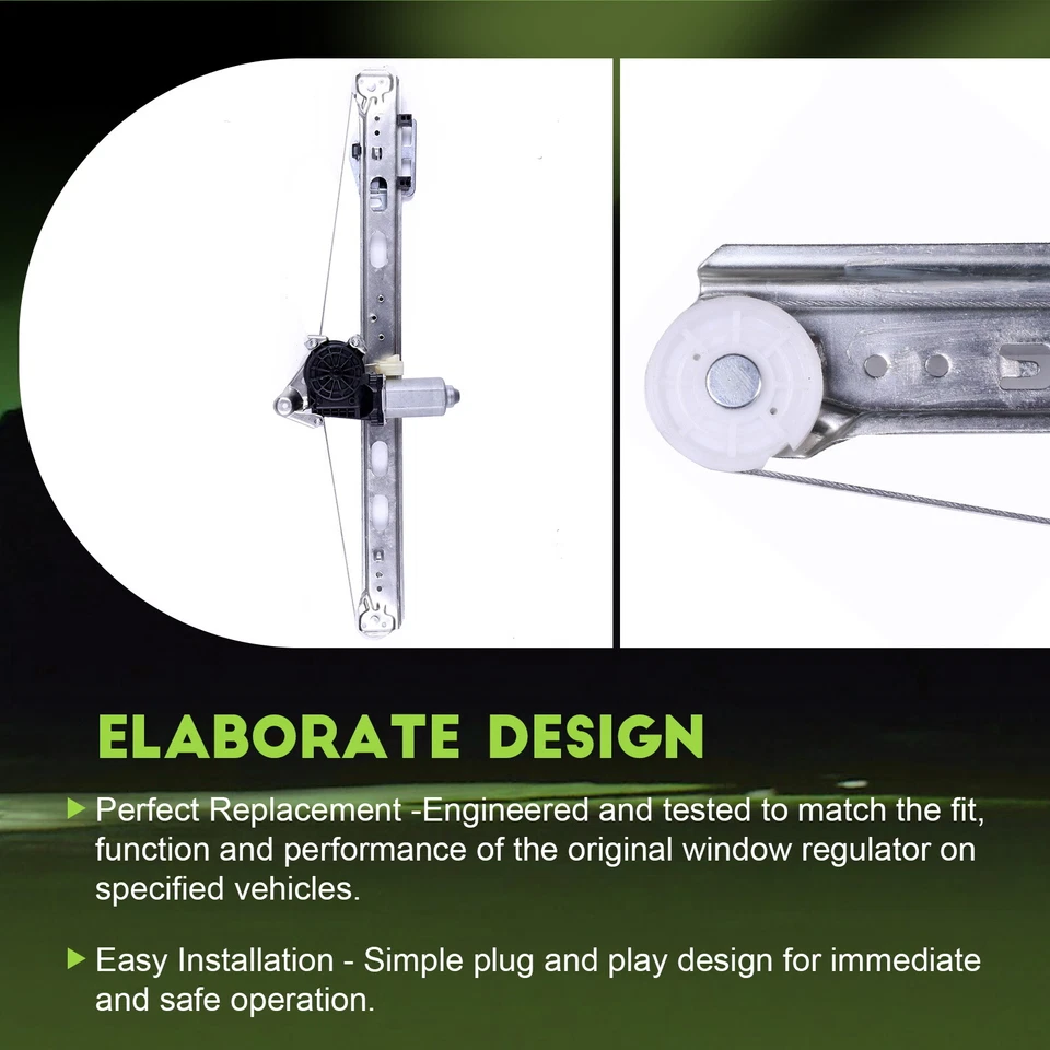 Regulador de ventana eléctrica trasero derecho para Mercedes Benz ML320 ML430 ML500 ML55 con motor Foto 4 de 4