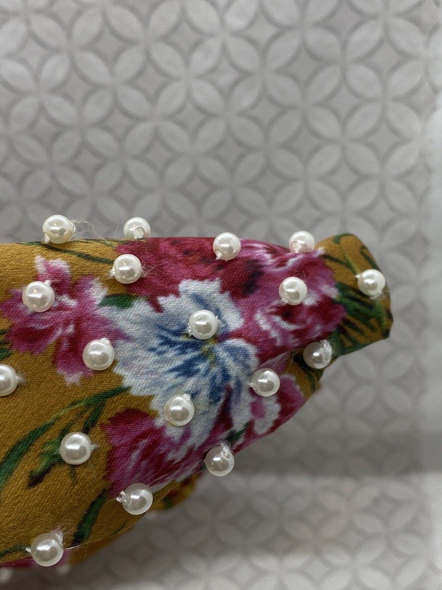 Lele Sadoughi Loveshackfancy Mini Pearl Knotted Heabdand  display picture 1