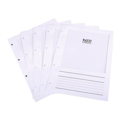 100 ELCO Prospekthüllen Ordo Vista DIN A4 weiß glatt 0,12 g/qm 29462.10
