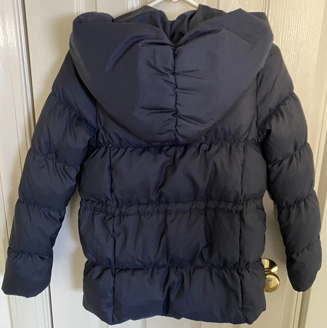 Zara black puffer clearance jacket gold zip