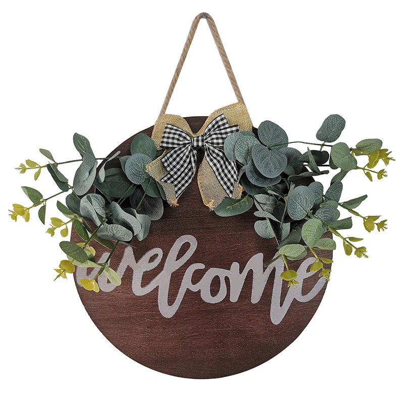 Приветственные венки для входной двери кафе приветственный знак висячий уличный настенный декор сделано в США - Изображение 2 из 4