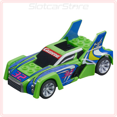 Carrera GO 64192 Build 'n Race ''Race Car Green No.32'' 1:43 Slotcar Auto Bricks