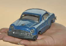 Vintage Fine Blue Friction Litho Car Tin Toy, Japan 