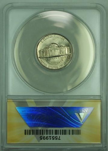 1939 REV OF 40 Jefferson Nickel 5C ANACS MS 66 (51) B - Picture 2 of 2