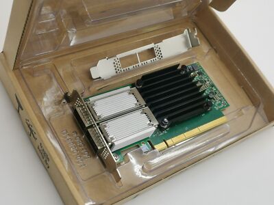 MCX416A-CCAT Mellanox ConnectX-4 EN Dual Port 100 Gigabit QSFP28 PCI-E3x16 Card