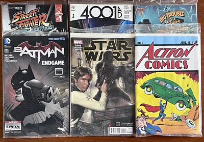 Sealed ACTION COMICS #1 LOOT CRATE W/COA  (6 Comic Books) Marvel Valiant Boom DC