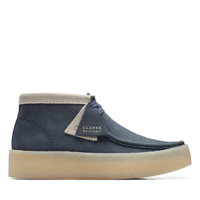 26171091] MENS CLARKS WALLABEE CUP BOOT - BLUE NUBUCK | eBay