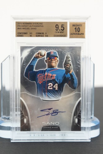 2013 Bowman Sterling Miguel Sano Rookie Auto BGS 9.5/10