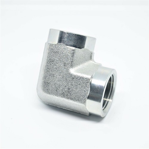 3/4 - 1/2 Female Npt Fpt Steel Reducer Elbow Fitting Fuel, Air, Water, Oil, Gas - Picture 3 of 6