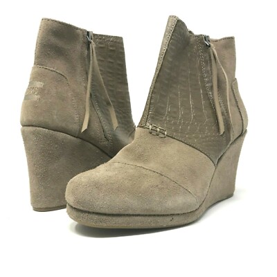 toms wedge ankle boots