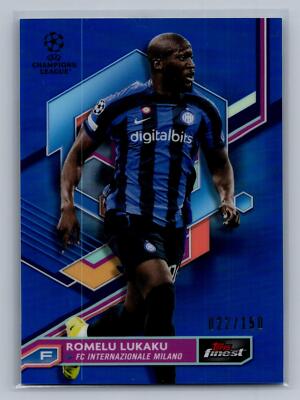 Romelu Lukaku 2022-23 Finest UEFA Club Competitions Blue Refractor