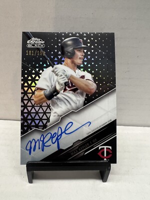 2020 Topps Chrome Black Auto Max Kepler /150