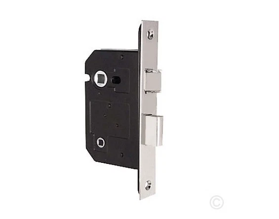 Bathroom Door Lock Brass or Chrome 63mm or 76mm Sashlock - Image 2 of 4