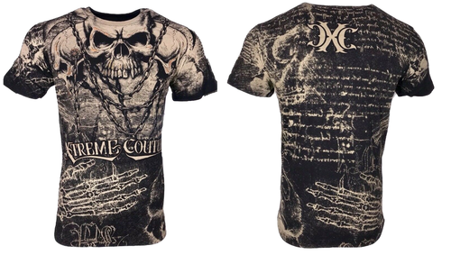 Xtreme Couture Affliction Men's T-Shirt KILLER Black Tattoo Biker S-5XL