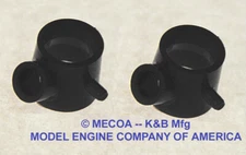 COX ENGINE .020 TD Venturi mount Black NEW 2 pcs MECOA #86cx-0203