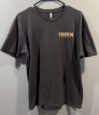 Tandem Bagel Shop Staff T Shirt, Size Large. Black. Casual Work. Massachusetts