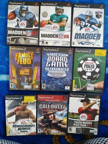 Lot 10 Sony PlayStation 2 PS2 Games. Sports Boxing Golf Poker COD Football Games - Picture 2 of 21