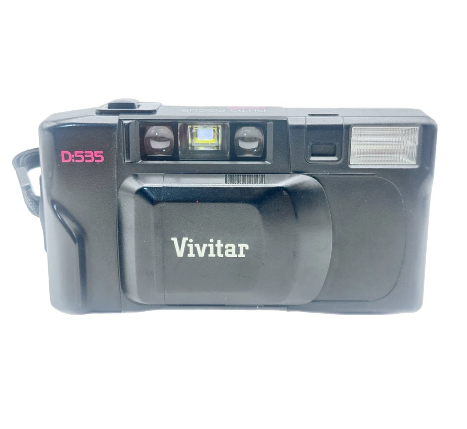 Vivitar D:535 35mm Film Camera – Auto Focus – Vintage Retro Style – Untested - Image 4 of 4