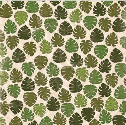 BoBunny 12x12 scrapbooking paper Safari Collection, Palms 2 sheets - Picture 5 of 8