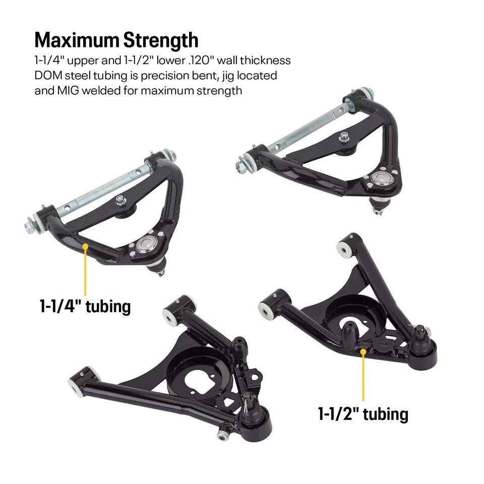 For 1978-1988 G-Body and S10 Tubular Control Arms, Upper and Lower Kit FAST SHIP - Image 2 of 4