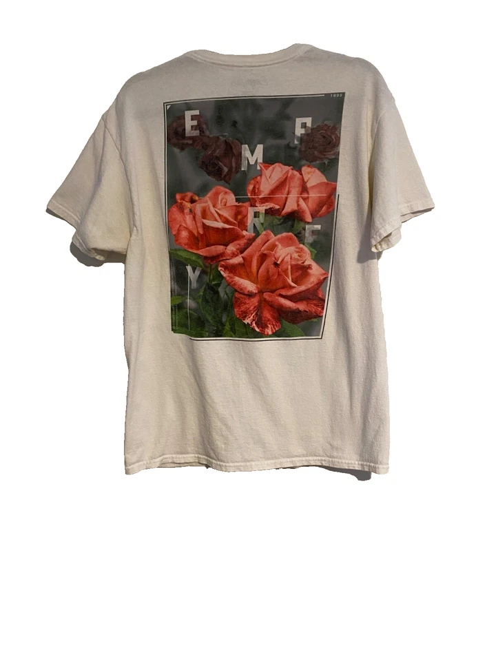 Camiseta para mujer Empyre L blanca apagada con diseño rosa informal cómoda hada cabaña Foto 2 de 4