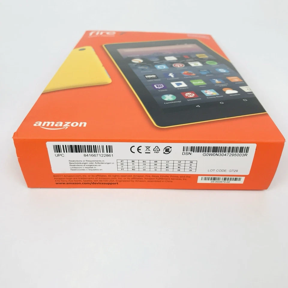 Amazon Fire 7 w/ Alexa 7th Gen 16 GB Wi-Fi, 7" Tablet Canary Yellow New Sealed - Image 3 of 4