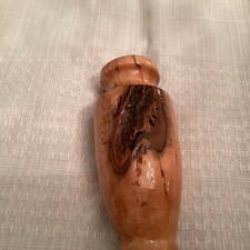 hand carved wooden vase Gloss Finish 9  